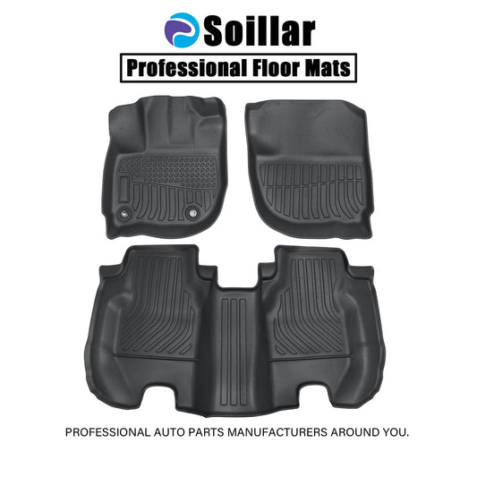 Floor Mats Liner & Trunk Cargo Liner TPE Fits 2015-2020 Honda Fit 5-Passengers