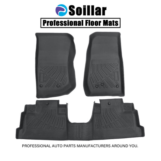 3D Floor Mats Liner For 2014-2018 Jeep Wrangler Unlimited 4-Door All Weather TPE