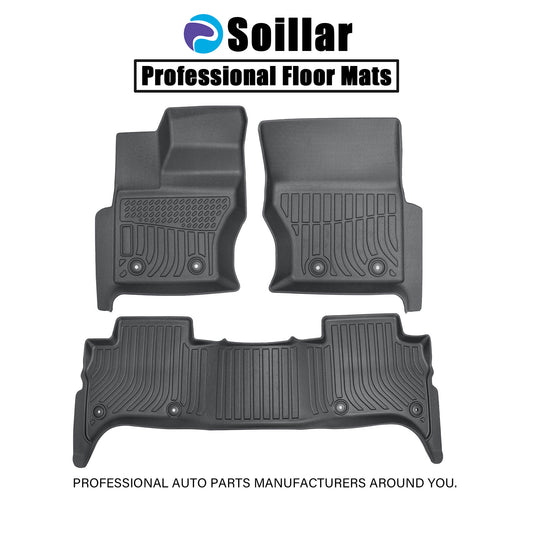 Floor Mats Liner TPE Fits 2013-2022 Land Rover Range Rover All-Weather Full Set