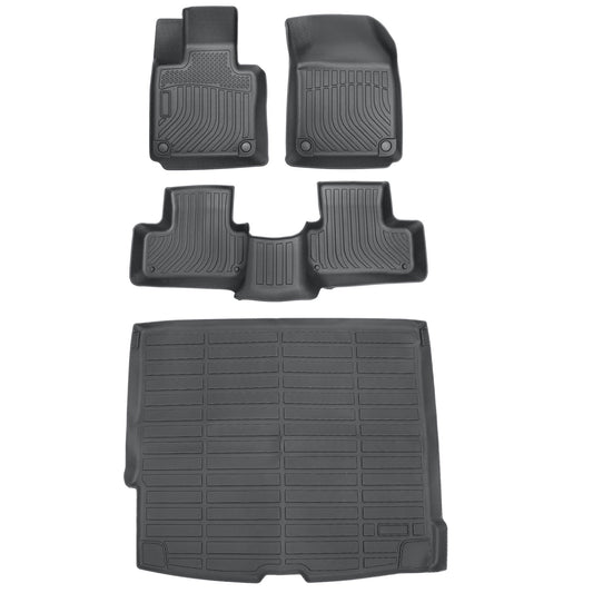 Floor Mats Trunk & Cargo Liner 3D TPE For 2018-2025 Volvo XC60 (Not Fit Hybrid)