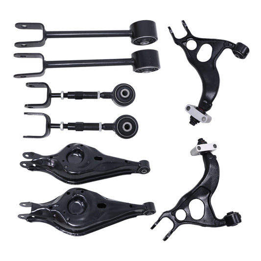 8Pcs For Ford Explorer 2011-2019 Rear Suspension Arms w/ Bushings Upper & Lower