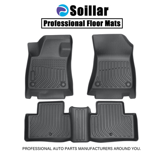 Floor Mats Liners TPE For 2022-2025 Infiniti QX55/19-20 Infiniti QX50 3D Black