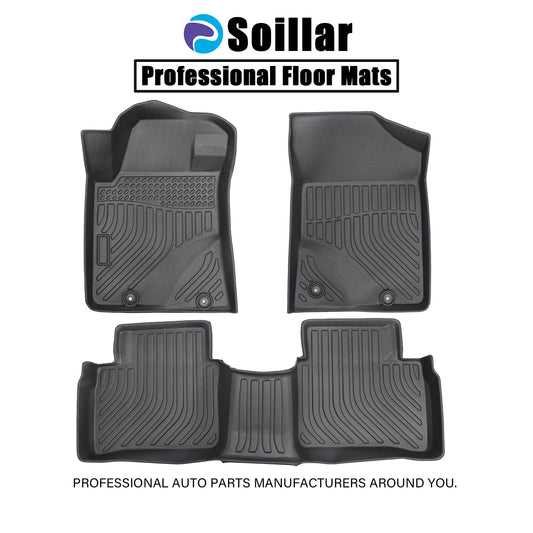 For 2016-2020 Nissan Maxima TPE Front & 2nd Row Floor Mats Liner Replacement 3D