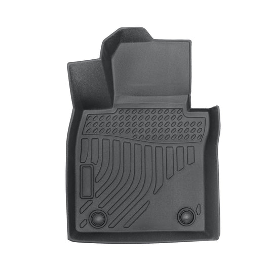 TPE Front & 2nd Row Floor Mats Liner All-Weather Black For 2019-2024 Mazda 3 AWD