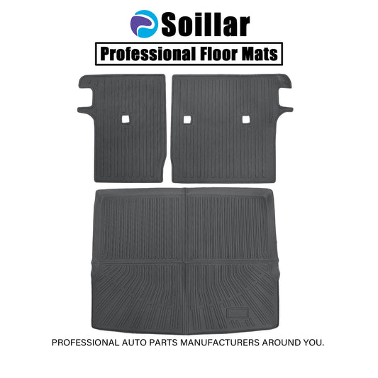 Backrest Mats & Trunk Cargo Liner For 2025 Nissan Kicks 4-Door 3D TPE Waterproof