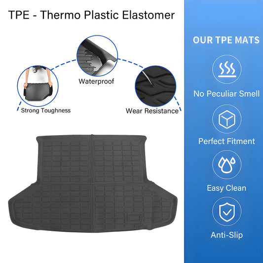 TPE Rear Cargo Trunk Liner 3D Floor Mat For 2012-2017 Toyota Prius V Waterproof
