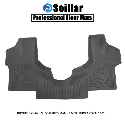 1st Row Floor Mats Liner For 2003-2014 Chevrolet Express GMC Savana TPE Black