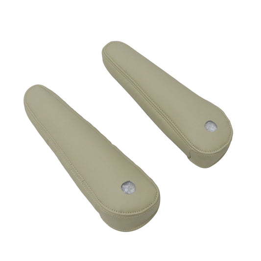 2PCS 2007-2014 Fits Cadillac Escalade Rear row Leather Seat Armrest Cover Tan
