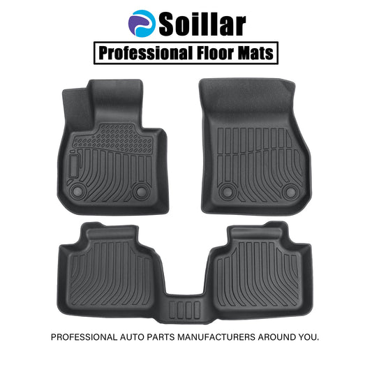 For 2023 BMW X1 U11 Sport TPE Front & 2nd Row Floor Mats Liner Set All Weather