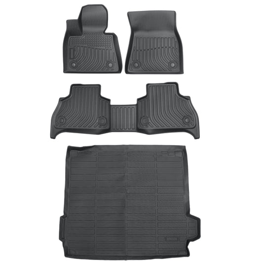 TPE Floor Mats Liners+Trunk Cargo Liner 4PCS For 2019-2025 BMW X5 All Weather