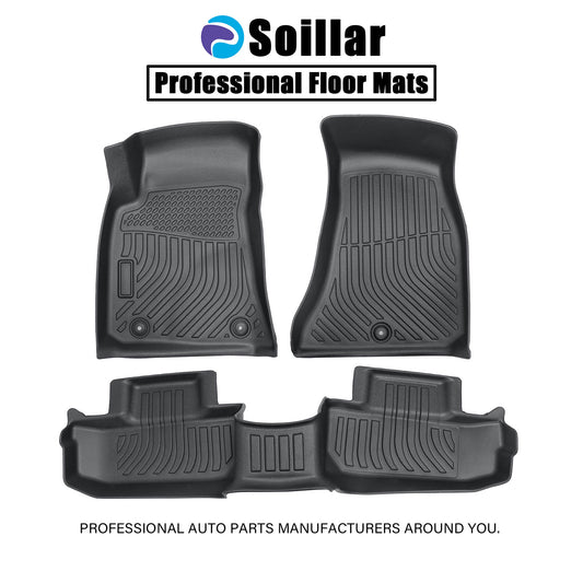 Fits 2011 2012 2013 2014 Dodge Challenger RWD TPE 3D Front+2nd Floor Mats Liner