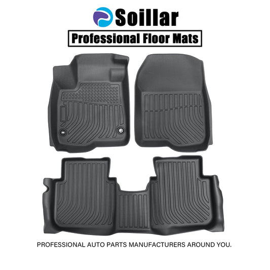 Floor Mats Liners For 2023 2024 2025 Honda CR-V (Include Hybrid) TPE 3D Black