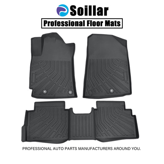 Floor Mats Liner For 2019-2024 Kia Forte 5 Seats Front-Rear All Weather TPE 3Pcs