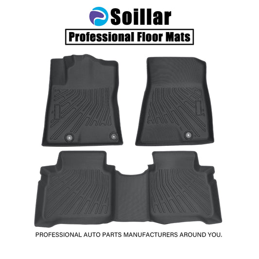 For 2023-2025 Kia Niro FHEV Front+Rear TPE Floor Mats Liner Anti-Slip Protector