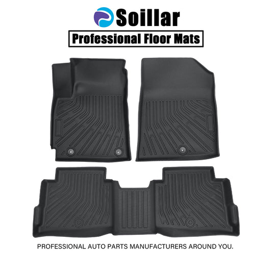 For 2021-2025 Kia Seltos Front & Rear Row TPE Floor Mats Liner Replacement Set