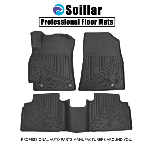 3x Floor Mats Liner For 2025-2026 Kia K4 Sedan 4-Door Front-Rear All Weather TPE