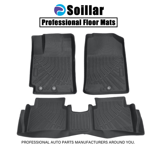 2 Row Floor Mats Liner For 2018-2023 Kia Rio 4-Door Front-Rear All Weather TPE