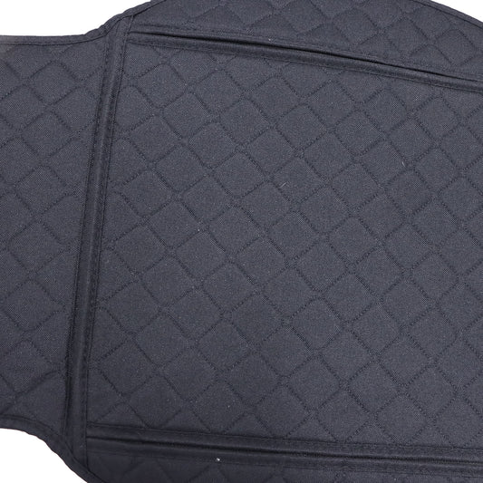 Microfiber Leather Front Row Seat Car For Nissan Seat Cover Set Protector Black