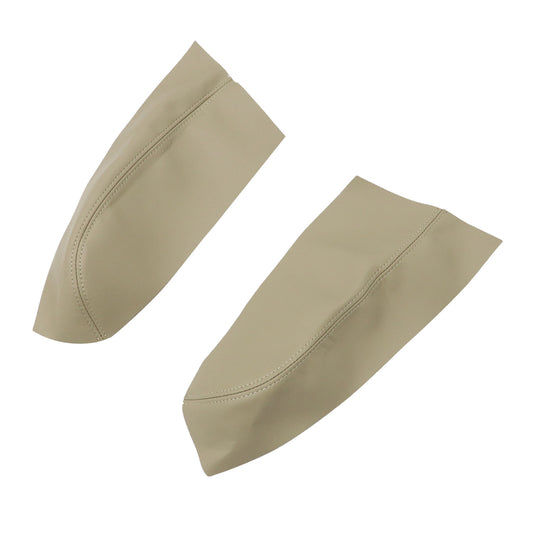 2Pcs Fits 2009-2015 Honda Pilot Rear Door Panels Leather Armrest Cover Beige Tan