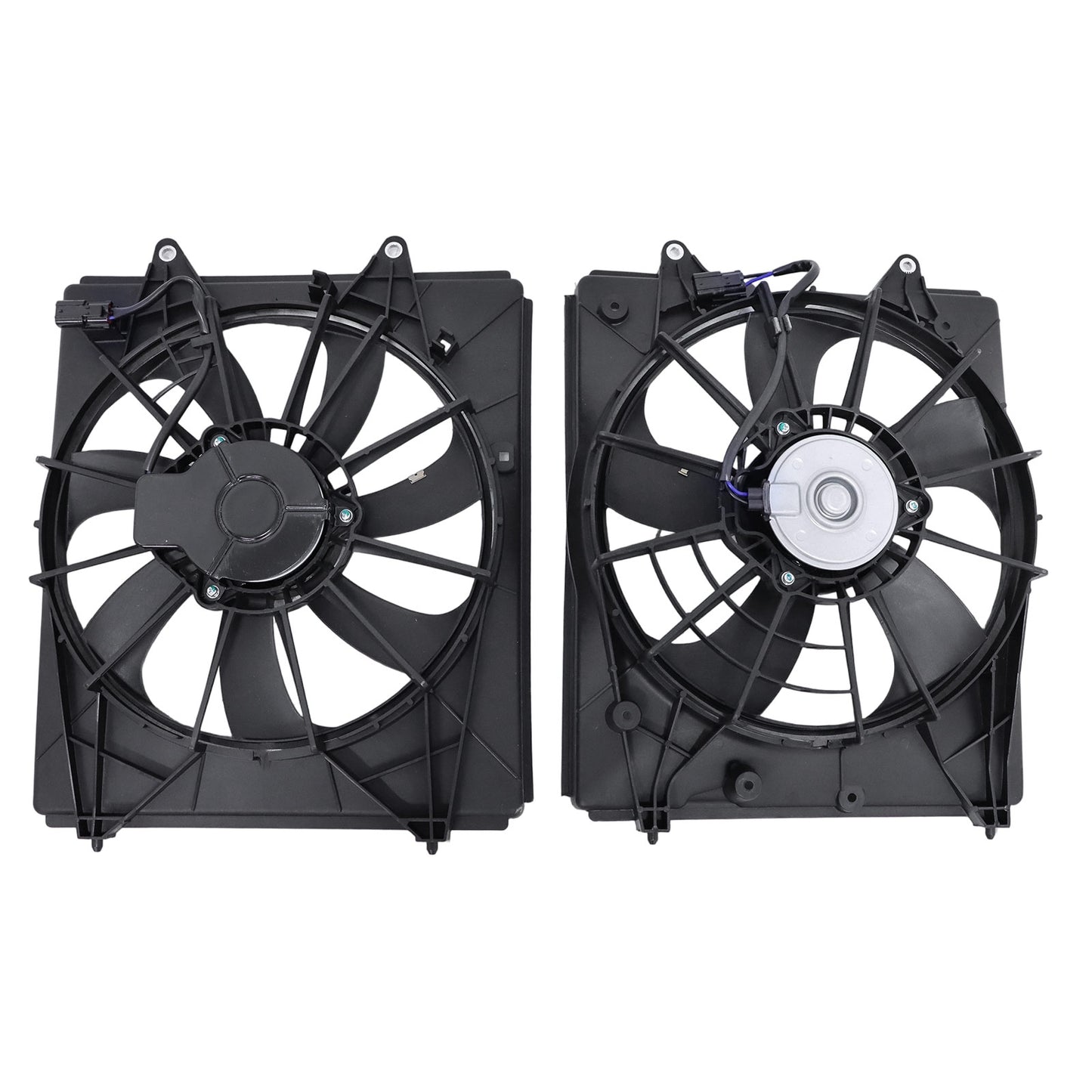1 Pair AC Radiator Condenser Cooling Fan For Honda Odyssey SE EX LX 2011-2016