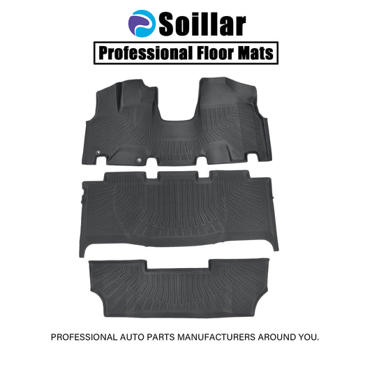 TPE Floor Mats For 2005 2006 2007 2008 2009 2010 Honda Odyssey 3Row Floor Liners