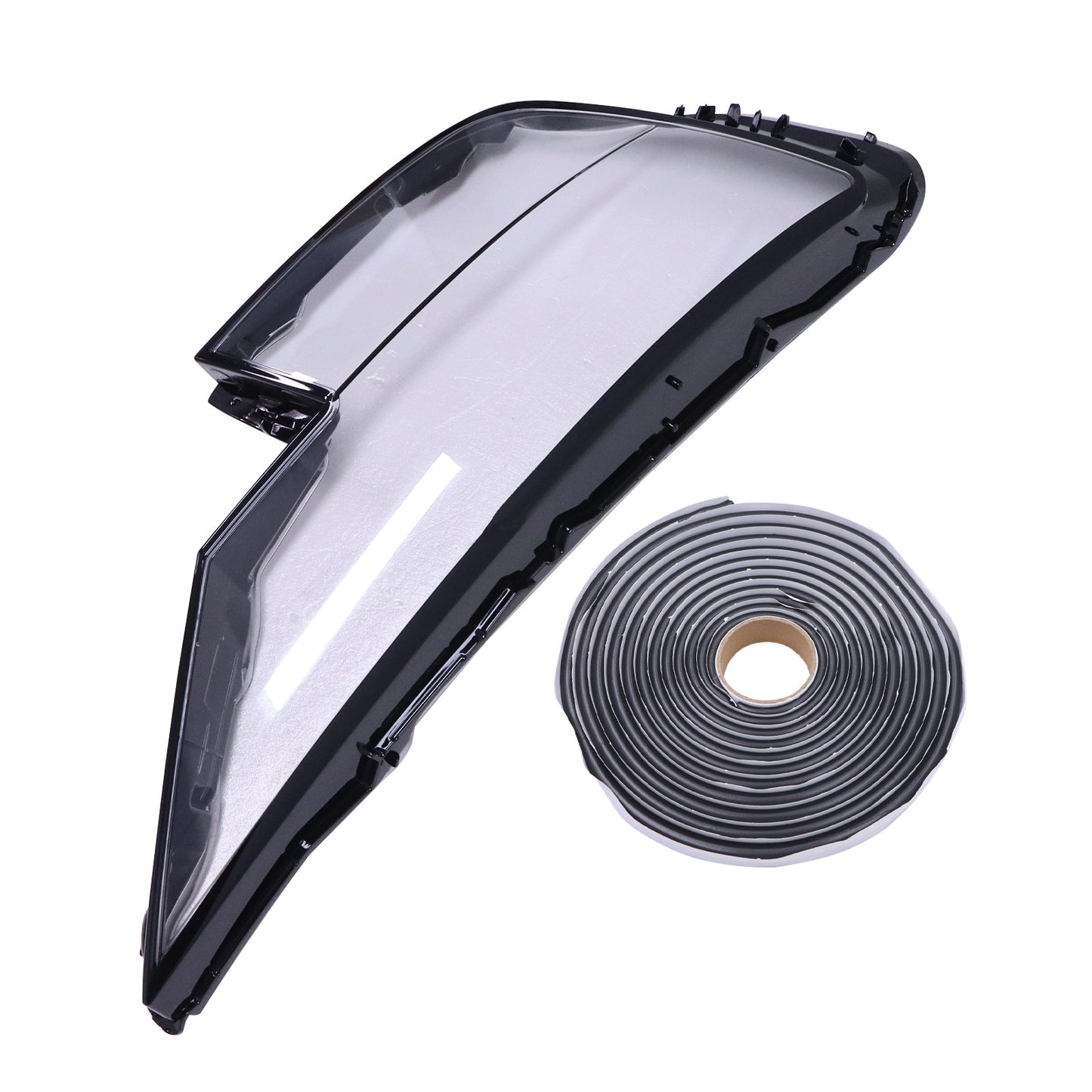 Right Passenger Side Headlight Lens Cover Shell+Glue For Audi Q8 SQ8 2019-2023