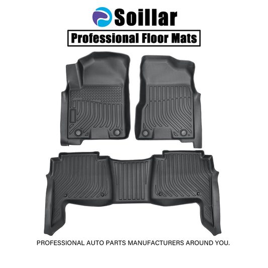 Floor Mats Liner For 2019-2024 Nissan Armada Infiniti QX80 All Weather TPE 3PCS
