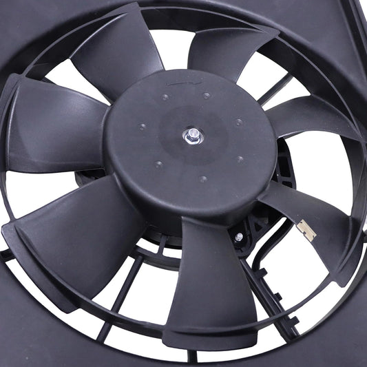Pair of L/R AC Condenser Fan Assemblies with Shroud for Acura ILX 16-21
