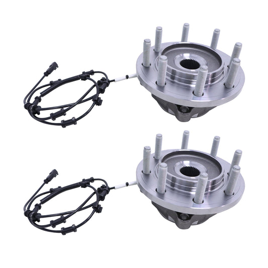 4WD (2) Front Wheel Bearing Hub For 2014-2018 Ram 2500 3500 6.4L 6.7L 8LUG w/ABS