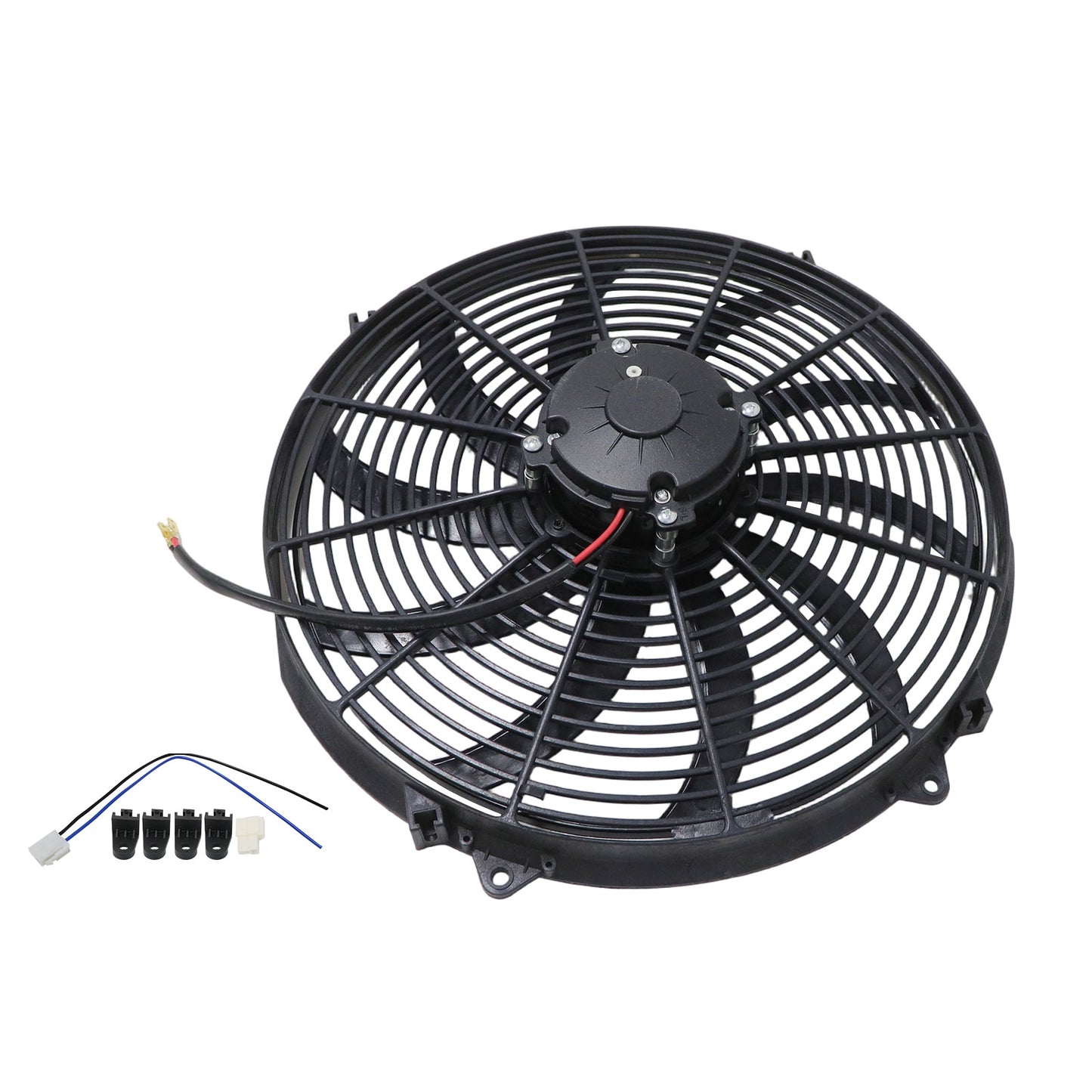 car and truck radiator cooling fan,16-17 inch large size,12-volt 180-watt motor