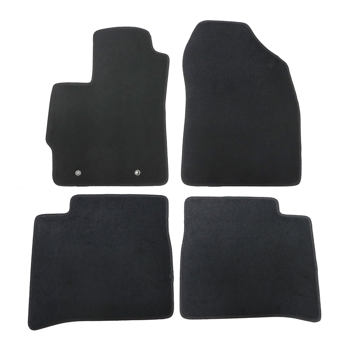 4Pcs For Toyota Prius 2010-2011 Front & 2nd Floor Mats Carpet Velour Black New