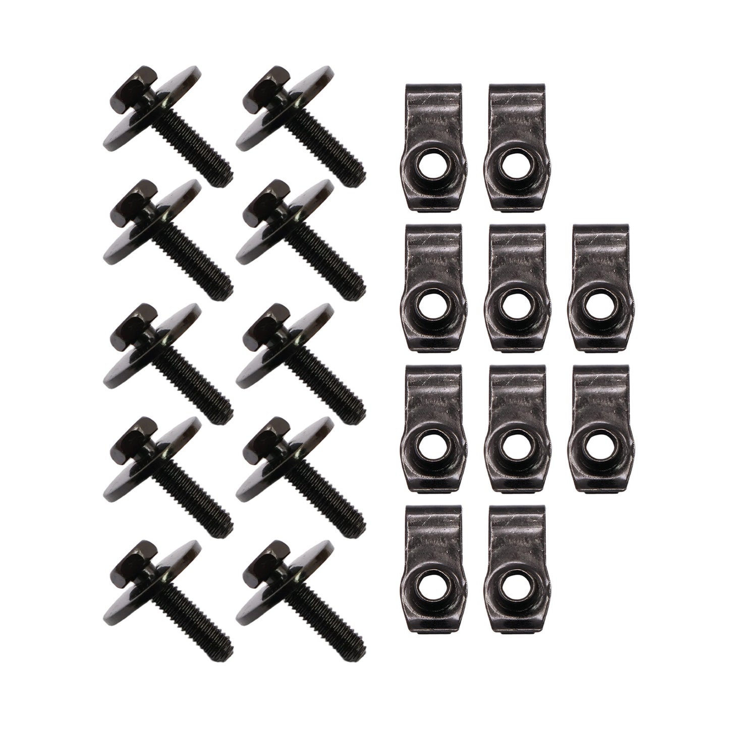 Fits GMC Ford Chrysler Jeep N623343-S2 20X M8 Body Bolts & Extruded U Nuts Kits