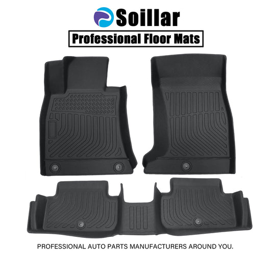 Floor Mats Liner For 2019-2025 Genesis G70 AWD 4-Door Front-Rear All Weather TPE