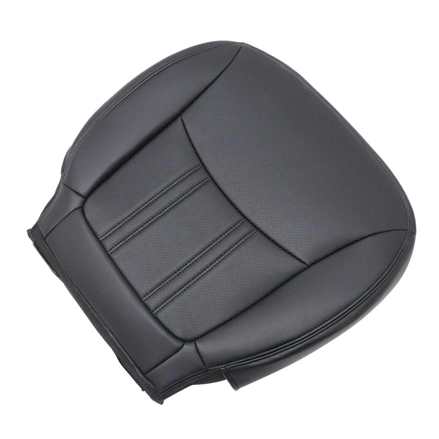 For 2014-2015 Kia Sorento Driver Bottom Replacement AC Leather Seat Cover Black