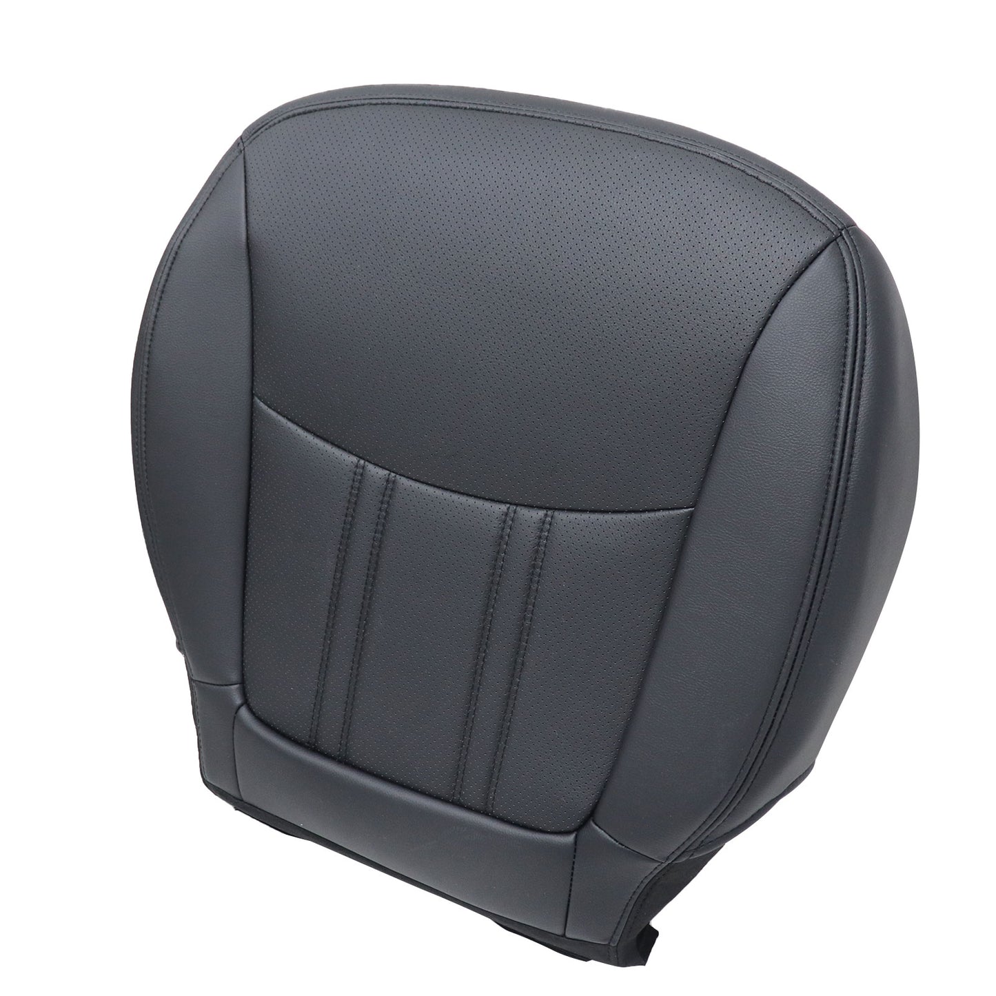 Fits 2014-2015 Kia Sorento Front Passenger Bottom AC Leather Seat Cover Black