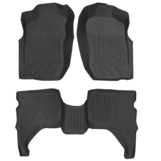 Floor Mats Liner Set Fits 2001-2004 Toyota Tacoma Double Cab All Weather TPE 3X