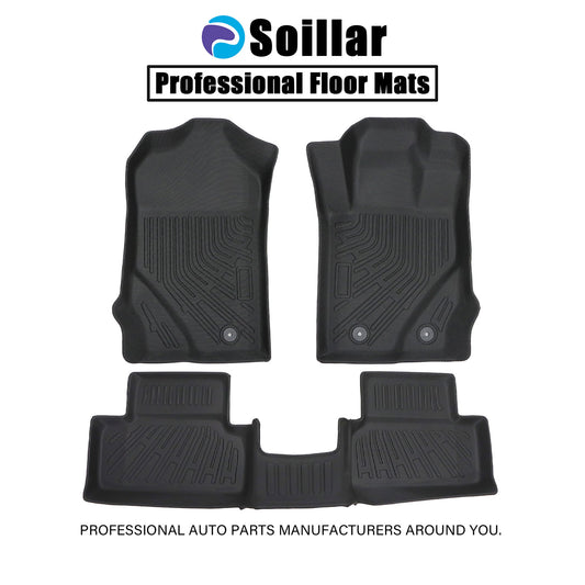 TPE Floor Mats Liners For 2021-2025 Ford Bronco 2 Door Front & Rear All Weather