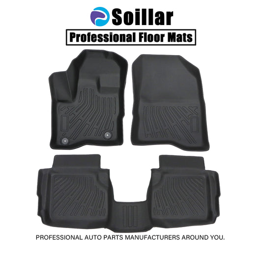 Fits 2011-2016 Lincoln MKS 1st+2nd Row Floor Mats Liner TPE Anti-Slip Full Set