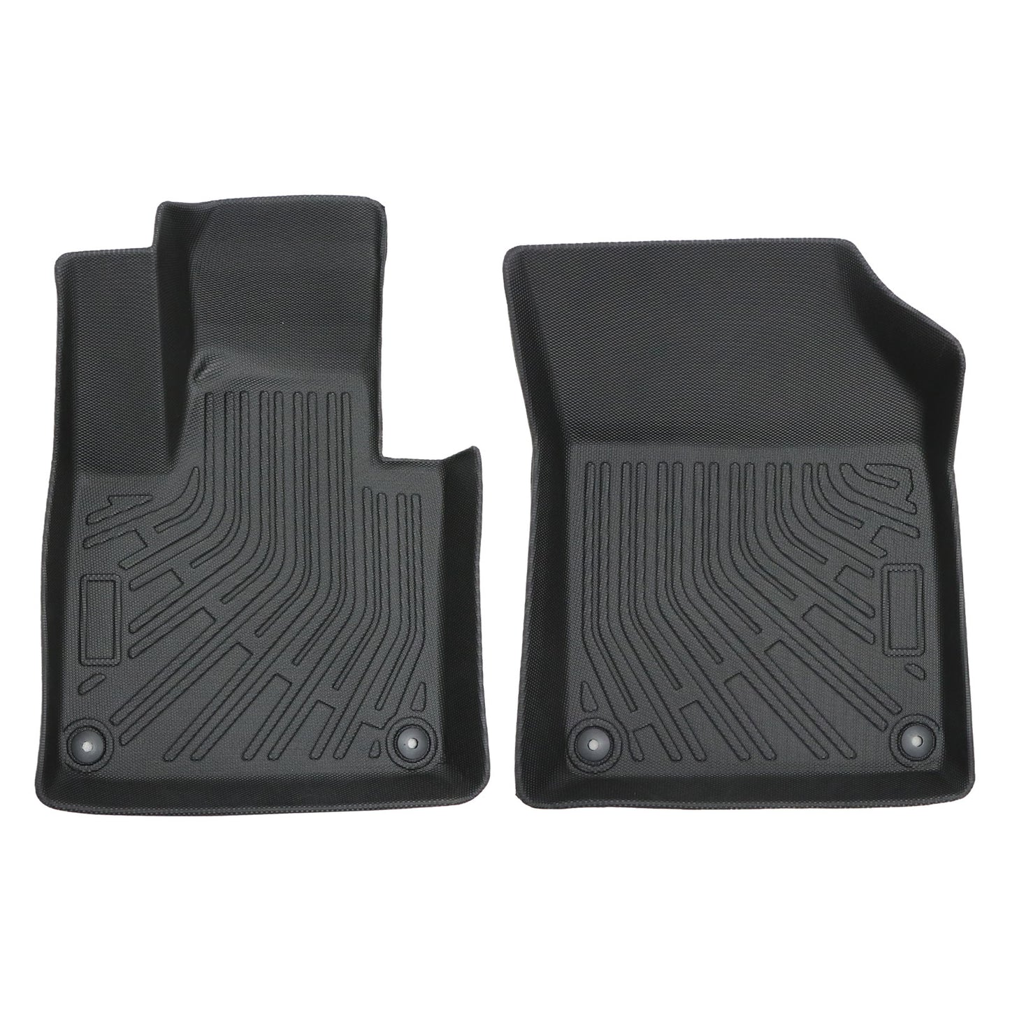 1st Row 3D Floor Mats Liners Set TPE For 2016-2026 Volvo XC90 Waterproof 2Pcs
