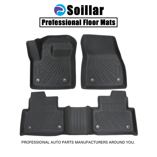 For 2020 2021 Range Rover Evoque TPE 3D Front+2nd Floor Mats Liner All Weather
