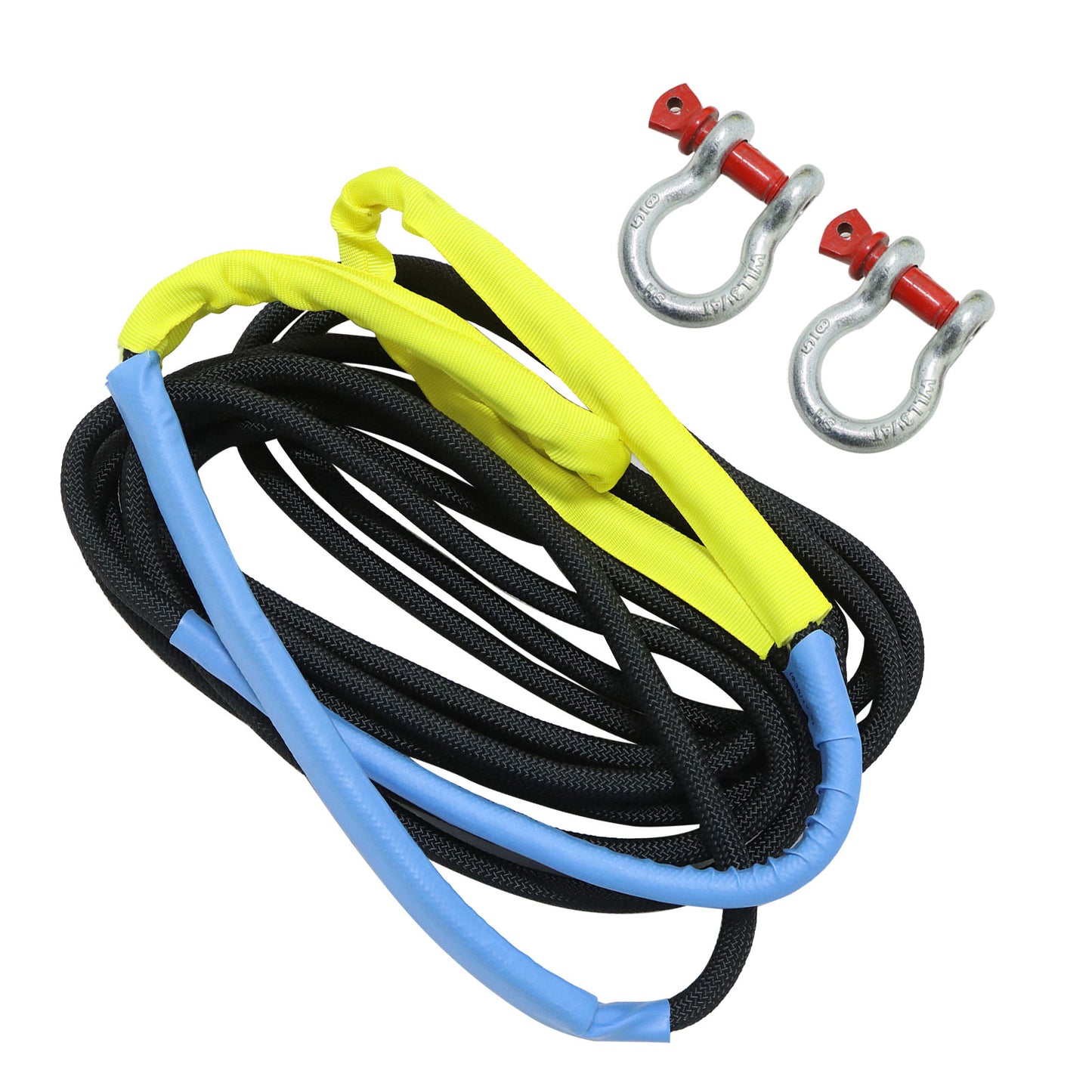 Heavy Duty Tow Rope 30580 LBS 1inchx30ft Snatch Strap For SUV light Truck ATV Car