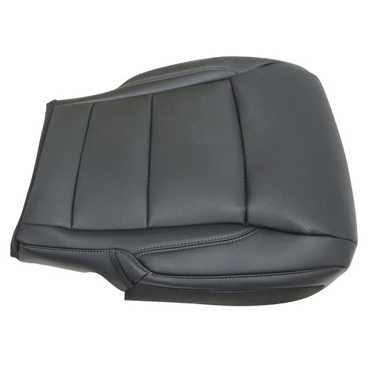 2021-2025 For Ford F150 Driver Bottom Leather Seat Cover Black Replacement