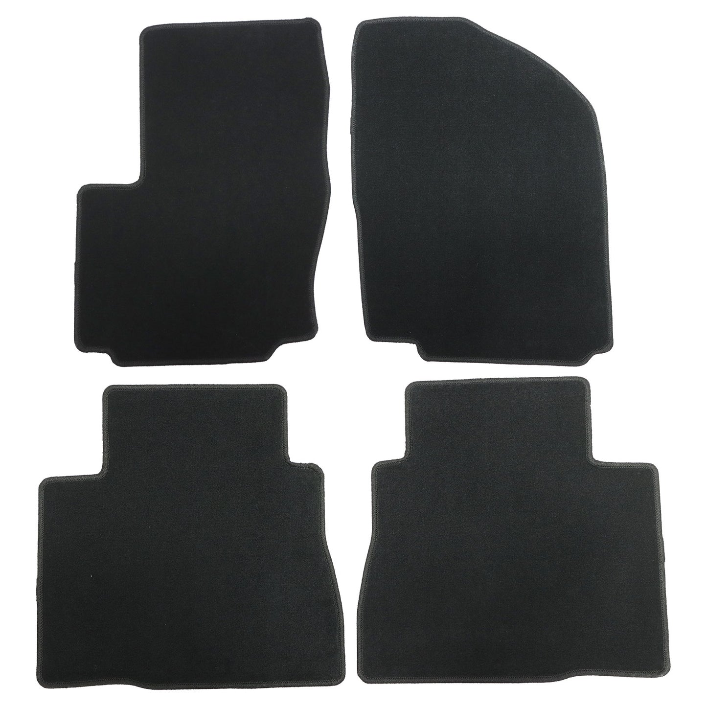 Front & 2nd Row Floor Mats Carpet Velour For 2010 Ford Fusion SE SEL S Hybrid