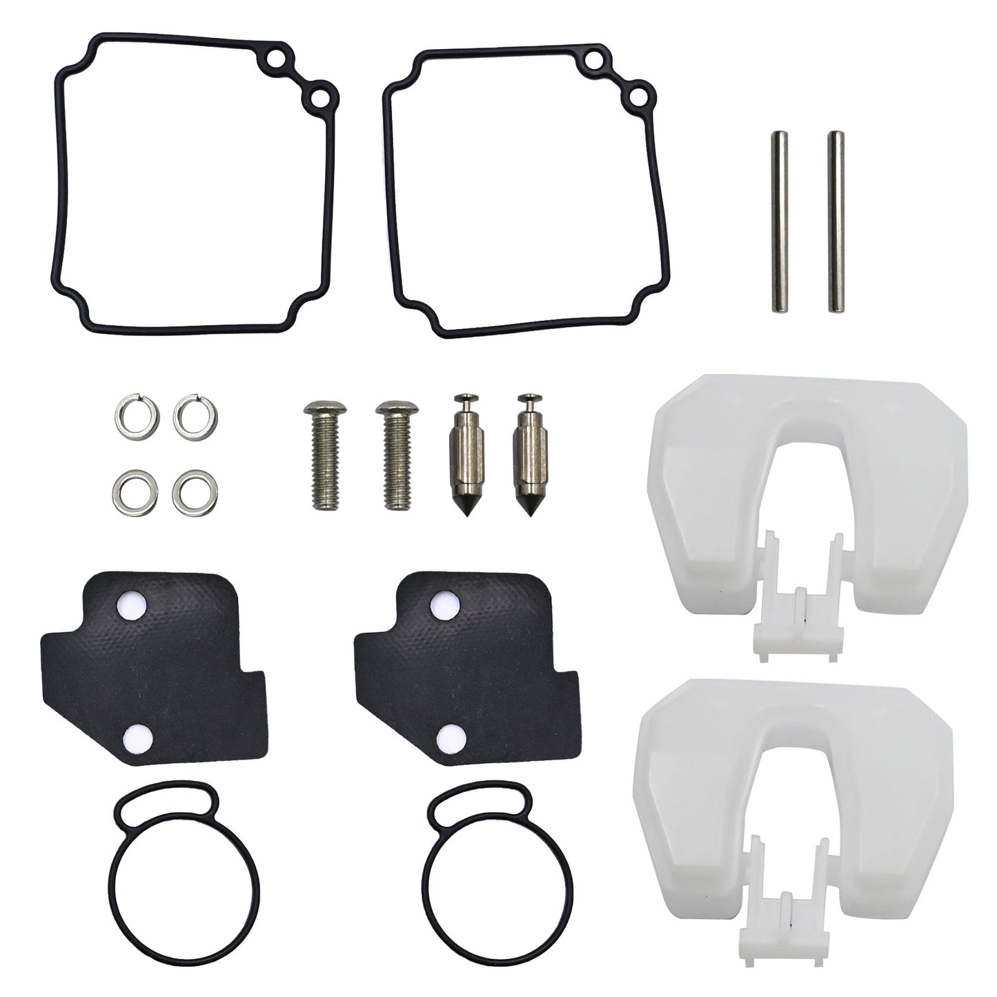 Two Cylinder 2-Stroke Carburetor Repair Set 6L2-W0093-00-00 Fits Yamaha 20 25HP