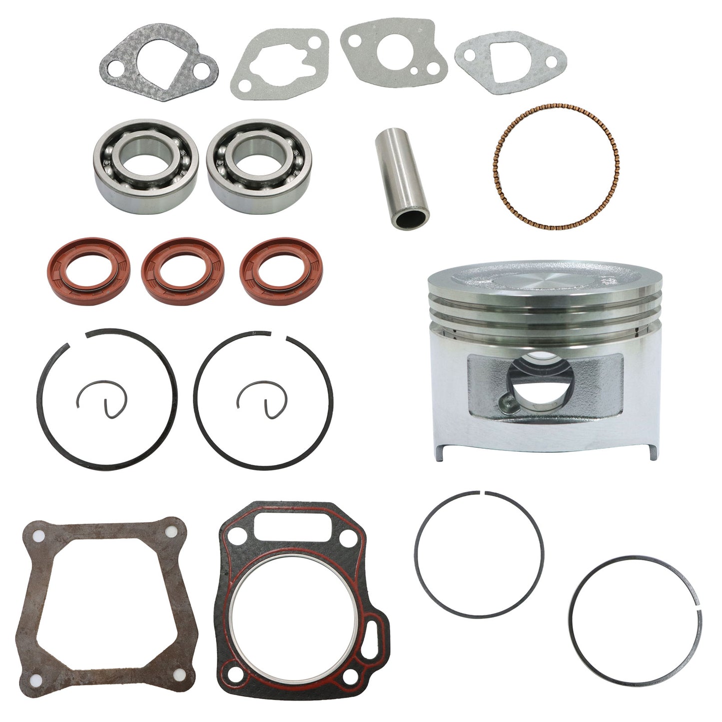 High Quality Engine Rebuild Piston Kit Oil Seal & Gaskets For Honda GX160 GX200