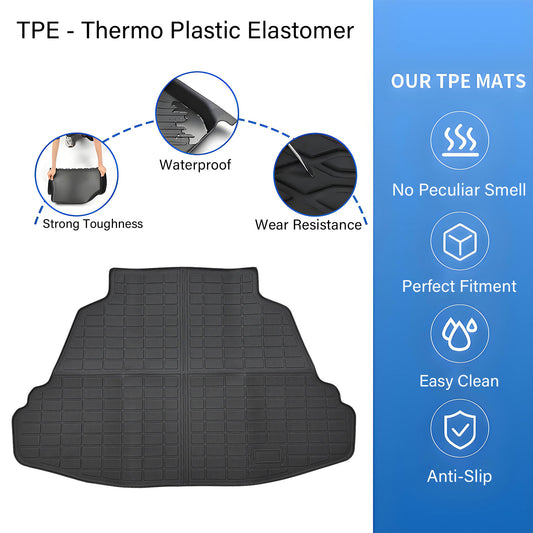 TPE Rear Cargo Trunk Liner Cover Floor Mat For 2003-08 Toyota Corolla Waterproof