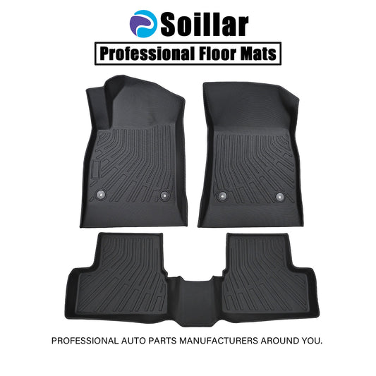 Floor Mats Liner For 2011-2015 Chevrolet Cruze 4-Door Front-Rear All Weather TPE