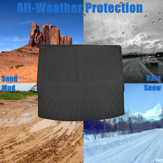 TPE Cargo Trunk Liner Floor Mat For 2023 2024 Fisker Ocean Waterproof 4-Door 3D