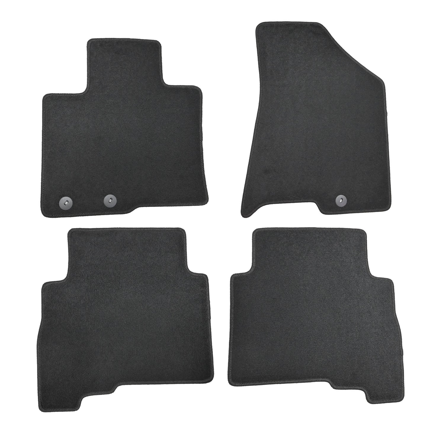 Fits 2013 2014 2015 Kia Sorento Front & Rear Velour Floor Mats Carpet Anti-Slip
