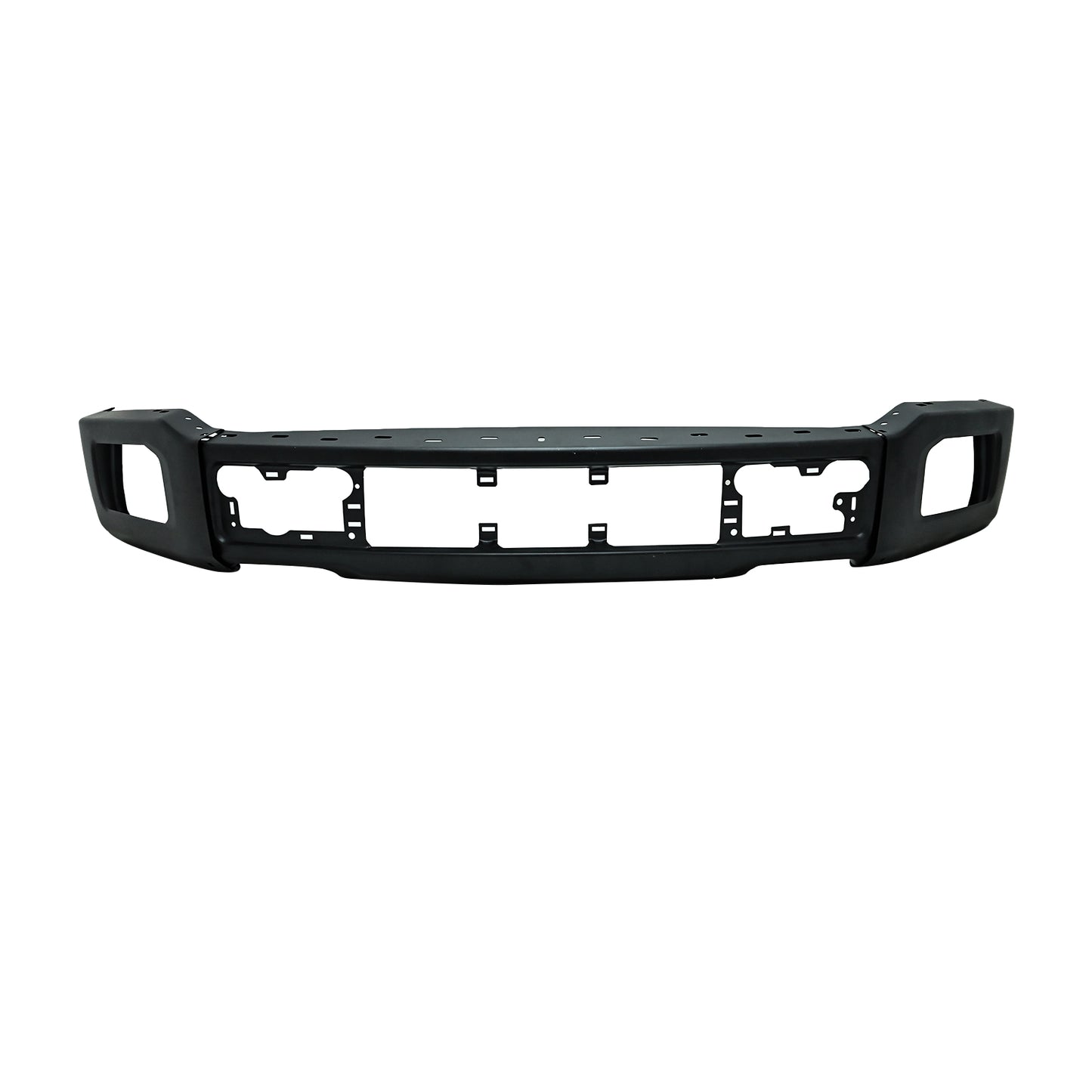 New Black Steel Front Bumper Face Bar w/ Fog Light Holes For 18-20 Ford F-150 US